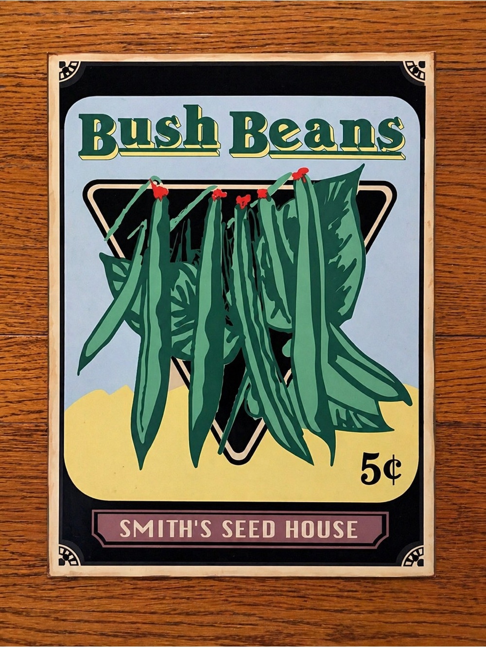 Vintage Bush Beans Metal Sign 10x14 Heavier Gauge Metal Farmhouse Decor
